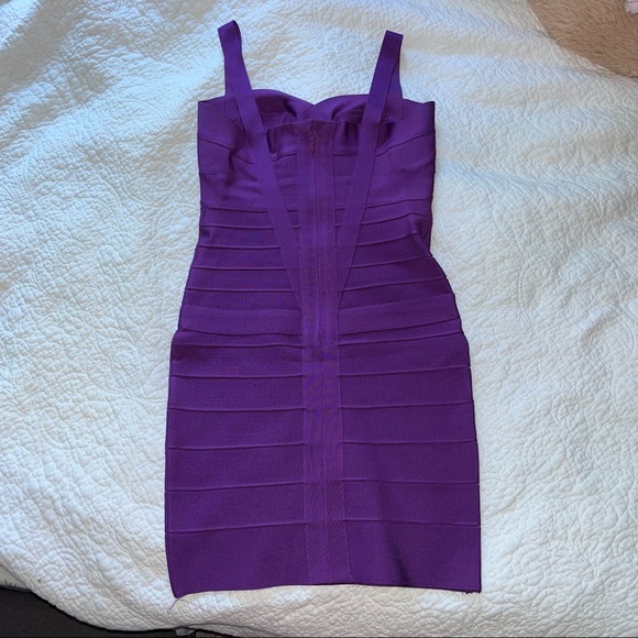 Purple Bandage/Bodycon Dress - Picture 6 of 10